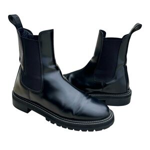 STAUD Dutch Boots Black Leather